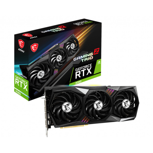 MSI GeForce RTX 3080 GAMING Z TRIO 12G LHR NVIDIA 12 GB GDDR6X MSI GeForce RTX 3080 GAMING Z TRIO 12G LHR NVIDIA 12 GB GDDR6X