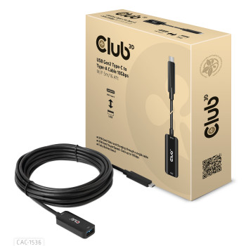 CLUB3D CAC-1536 kabel USB 5 m USB 3.2 Gen 2 (3.1 Gen 2) USB C USB A Czarny