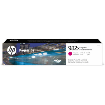 HP Oryginalny purpurowy wkład atramentowy 982X PageWide o dużej pojemności