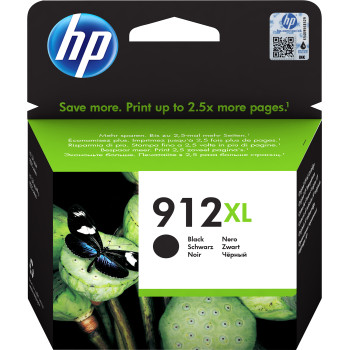 HP 912XL oryginalny wysokowydajny wkład atramentowy czarny