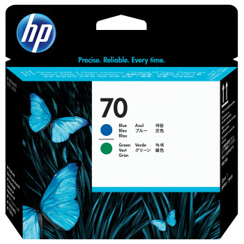 HP Głowica drukująca 70 DesignJet  niebieski i zielony