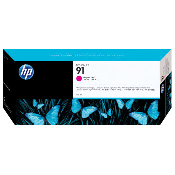 HP Purpurowy pigmentowy wkład atramentowy 91 DesignJet 775 ml