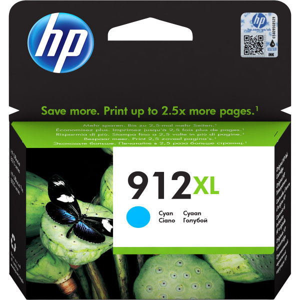 HP 912XL oryginalny wysokowydajny wkład atramentowy błękitny HP 912XL oryginalny wysokowydajny wkład atramentowy błękitny