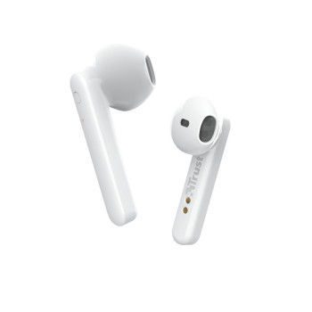 Trust Primo Touch Zestaw słuchawkowy True Wireless Stereo (TWS) Douszny Połączenia muzyka Bluetooth Biały