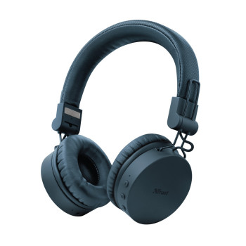 Trust 23908 słuchawki zestaw słuchawkowy Przewodowy i Bezprzewodowy Opaska na głowę Muzyka Micro-USB Bluetooth Niebieski