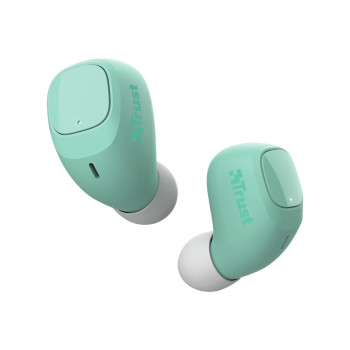 Trust Nika Compact Zestaw słuchawkowy True Wireless Stereo (TWS) Douszny Połączenia muzyka Bluetooth Turkusowy