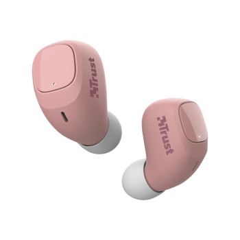 Trust Nika Compact Zestaw słuchawkowy True Wireless Stereo (TWS) Douszny Połączenia muzyka Bluetooth Różowy