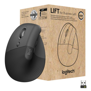 Logitech Lift for Business myszka Po lewej stronie RF Wireless + Bluetooth Optyczny 4000 DPI