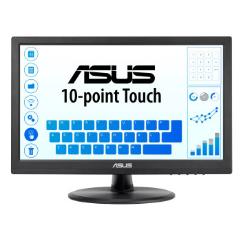 ASUS VT168HR 39,6 cm (15.6") 1366 x 768 px WXGA LED Ekran dotykowy Czarny