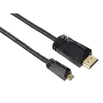 Hama 122120 kabel HDMI 1,5 m HDMI Typu A (Standard) HDMI Typu D (Micro) Czarny