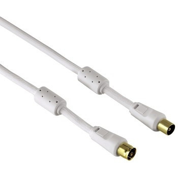 Hama Antenna Cable, 1.5 m kabel koncentryczny Przewód antenowy 1,5 m Biały