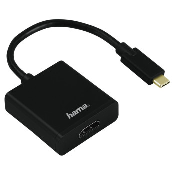 Hama USB-C HDMI zewnętrzna karta graficzna usb 3840 x 2160 px Czarny