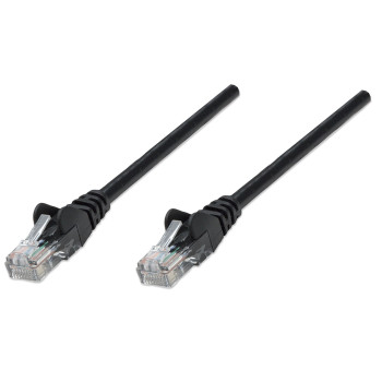 Intellinet 1m Cat5e kabel sieciowy Czarny U UTP (UTP)