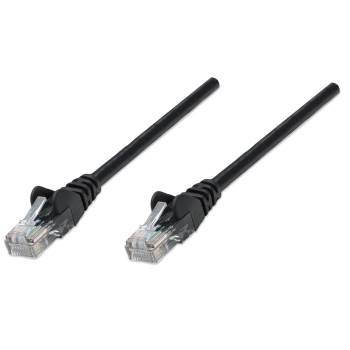 Intellinet RJ-45, M M, 15m kabel sieciowy Czarny Cat5e U UTP (UTP)