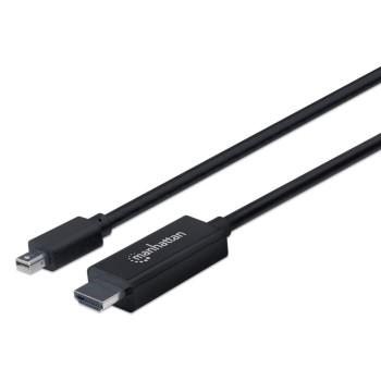 Manhattan 153287 adapter kablowy 1,8 m Mini DisplayPort HDMI Typu A (Standard) Czarny
