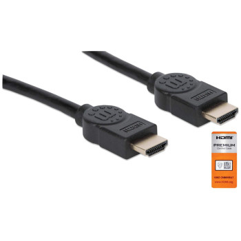 Manhattan 355377 kabel HDMI 9 m HDMI Typu A (Standard) Czarny