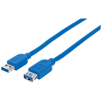 Manhattan 325394 kabel USB 1 m USB 3.2 Gen 1 (3.1 Gen 1) USB A Niebieski