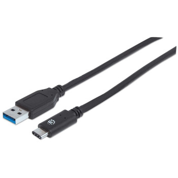 Manhattan 353373 kabel USB 1 m USB 3.2 Gen 2 (3.1 Gen 2) USB A USB C Czarny