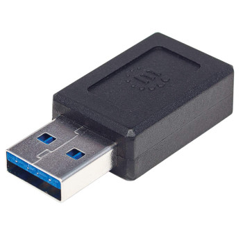Manhattan 354714 zmieniacz płci   kabli USB-A USB-C Czarny