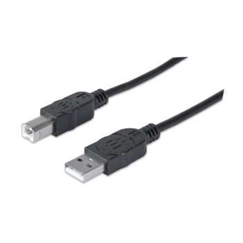 Manhattan 333368 kabel USB 1,8 m USB 2.0 USB A USB B Czarny