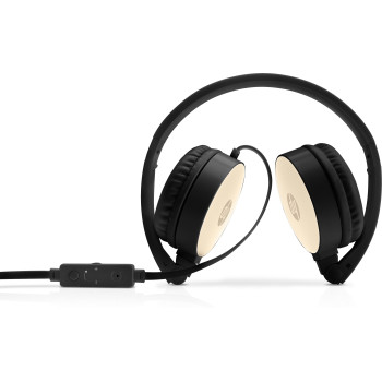 HP Zestaw słuchawkowy stereo H2800 (czarny   Silk Gold)