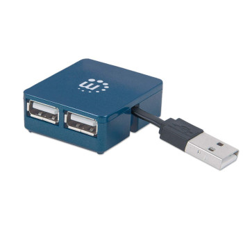 Manhattan 160605 huby i koncentratory USB 3.2 Gen 1 (3.1 Gen 1) Type-A 480 Mbit s Czarny