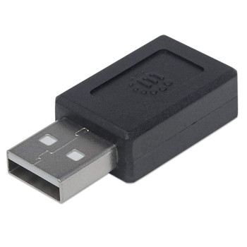 Manhattan 354653 zmieniacz płci   kabli USB A USB C Czarny