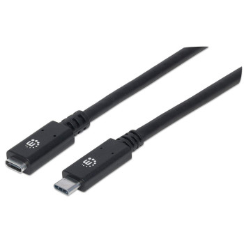 Manhattan 355230 kabel USB 0,5 m USB 3.2 Gen 2 (3.1 Gen 2) USB C Czarny