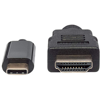 Manhattan 152235 adapter kablowy 1 m USB Type-C HDMI Typu A (Standard) Czarny