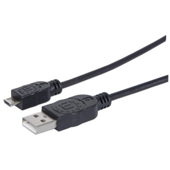 Manhattan 307178 kabel USB 1,8 m USB 2.0 USB A Micro-USB B Czarny