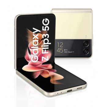 Samsung Galaxy Z Flip3 5G 17 cm (6.7") Jedna karta SIM Android 11 USB Type-C 8 GB 256 GB 3300 mAh Kremowy