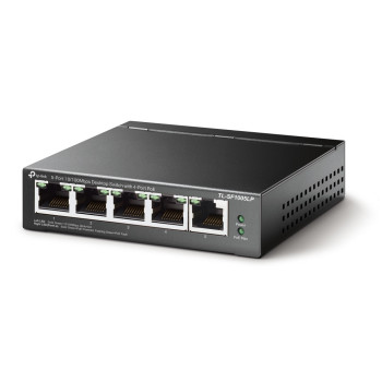 TP-Link TL-SF1005LP łącza sieciowe Nie zarządzany Fast Ethernet (10 100) Obsługa PoE Czarny