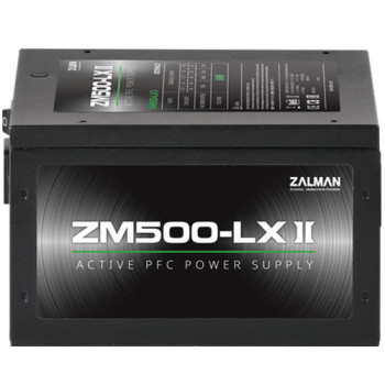 Zalman ZM500-LXII moduł zasilaczy 500 W 20+4 pin ATX ATX Czarny