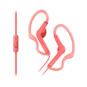 Sony MDRAS210APP Zestaw słuchawkowy Przewodowa Nauszny Sport Różowy