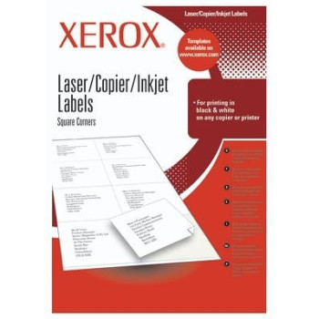 Xerox Labels 21.2 x 38.1 mm A4 100 sheets samoprzylepne etykiety Biały 65 szt.