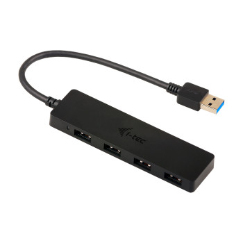 i-tec Advance U3HUB404 huby i koncentratory USB 3.2 Gen 1 (3.1 Gen 1) Type-A 5000 Mbit s Czarny