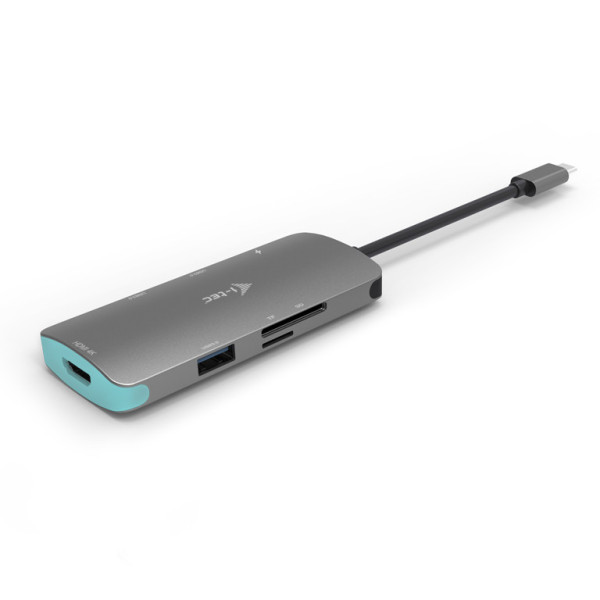 i-tec Metal C31NANODOCKPD stacja dokująca Przewodowa USB 3.2 Gen 1 (3.1 Gen 1) Type-C Srebrny, Turkusowy i-tec Metal C31NANODOCKPD stacja dokująca Przewodowa USB 3.2 Gen 1 (3.1 Gen 1) Type-C Srebrny, Turkusowy