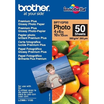 Brother BP71GP50 Premium Glossy Photo Paper papier fotograficzny Biały