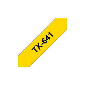 Brother TX-641 taśmy do etykietowania Czarny na żółtym