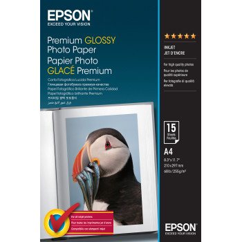 Epson Premium Glossy Photo Paper - A4 - 15 Arkuszy