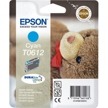 Epson Teddybear Wkład atramentowy Cyan T0612 DURABrite Ultra Ink