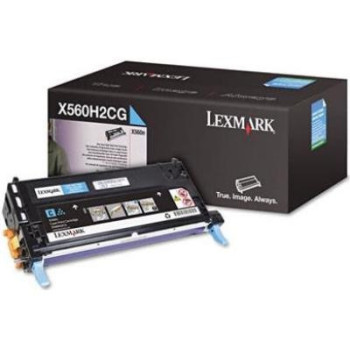 Lexmark 0X560H2CG kaseta z tonerem 1 szt. Oryginalny Cyjan