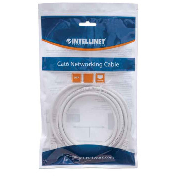 Intellinet 341943 kabel sieciowy Biały 1 m Cat6