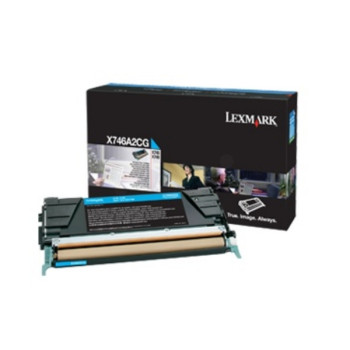 Lexmark X746A3 C kaseta z tonerem 1 szt. Oryginalny Cyjan