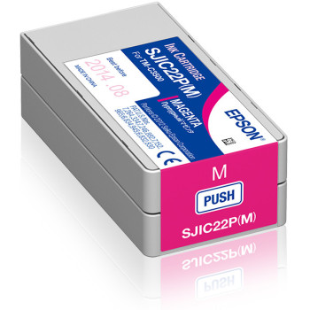 Epson SJIC22P(M)  Ink cartridge for ColorWorks C3500 (Magenta)
