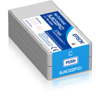 Epson SJIC22P(C)  Ink cartridge for ColorWorks C3500 (Cyan)