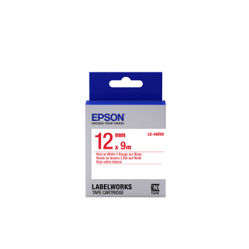Epson Label Cartridge Standard LK-4WRN Red White 12mm (9m)