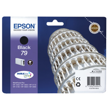 Epson Tower of Pisa Singlepack Black 79 DURABrite Ultra Ink