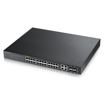 Zyxel GS2210-24 Zarządzany L2 Fast Ethernet (10 100) Obsługa PoE Czarny