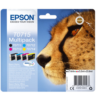 Epson Multipack 4-kolorowy T0715 DURABrite Ultra Ink